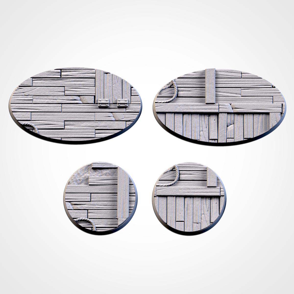 Wooden Ship Deck Scenic Base Toppers by Txarli Factory