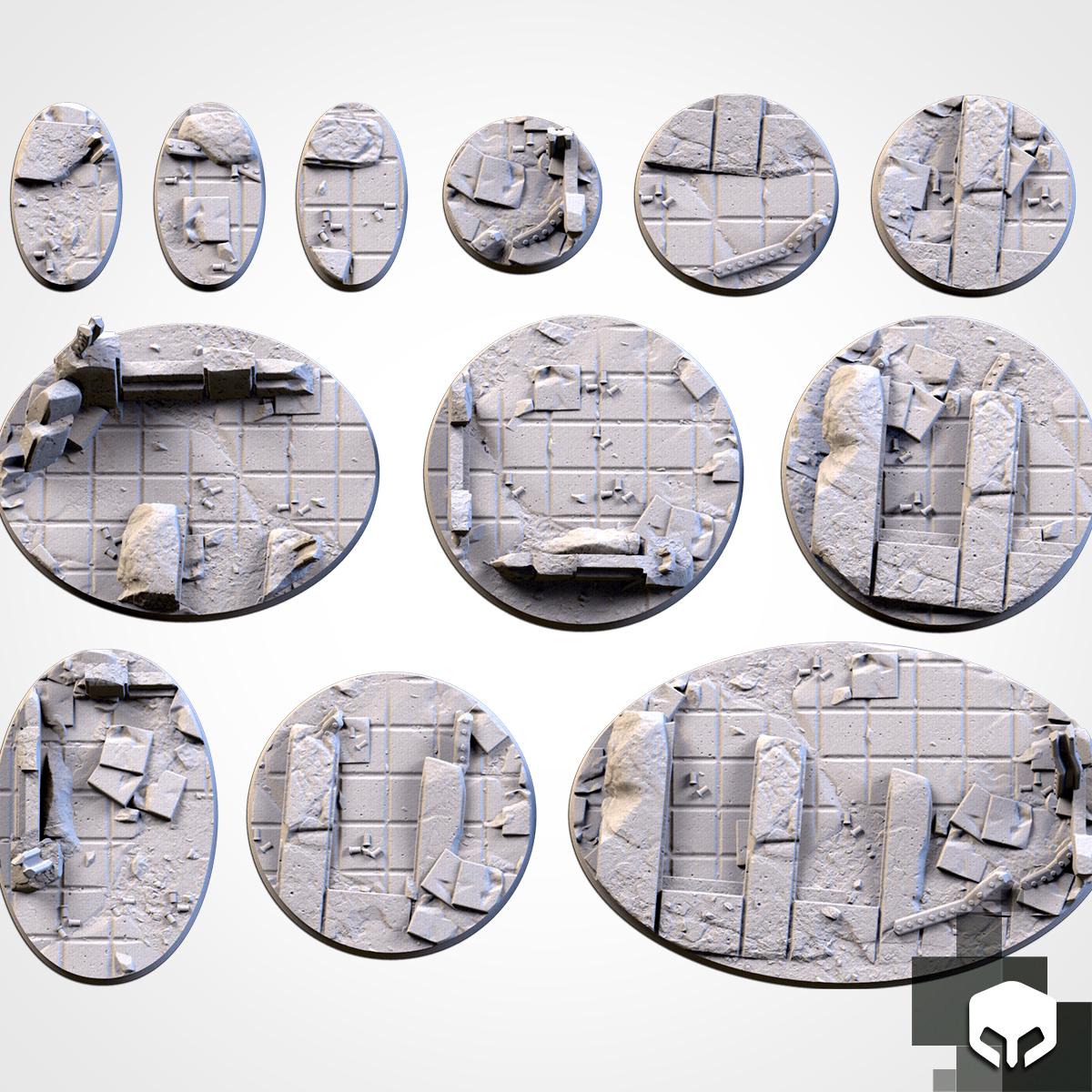 City Ruins Scenic Base Toppers by Txarli Factory