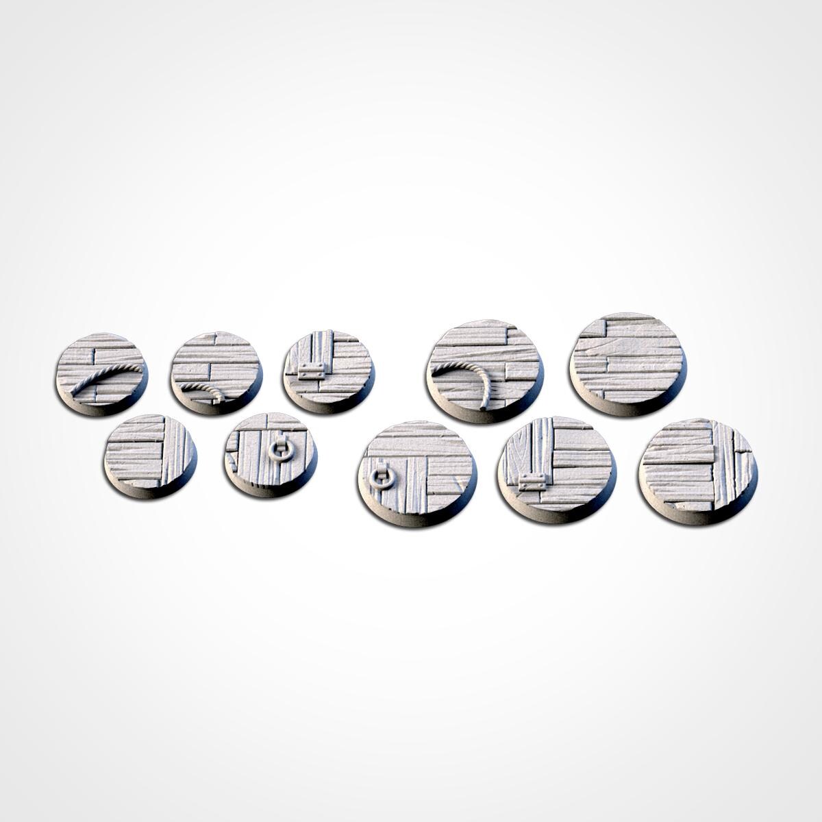 Wooden Ship Deck Scenic Base Toppers by Txarli Factory