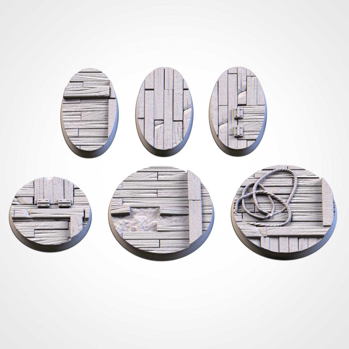 Wooden Ship Deck Scenic Base Toppers by Txarli Factory