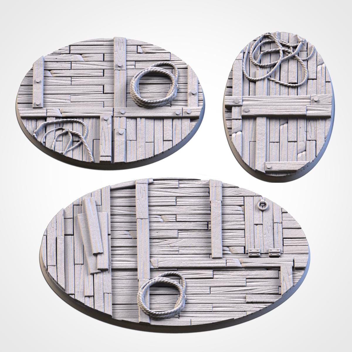 Wooden Ship Deck Scenic Base Toppers by Txarli Factory