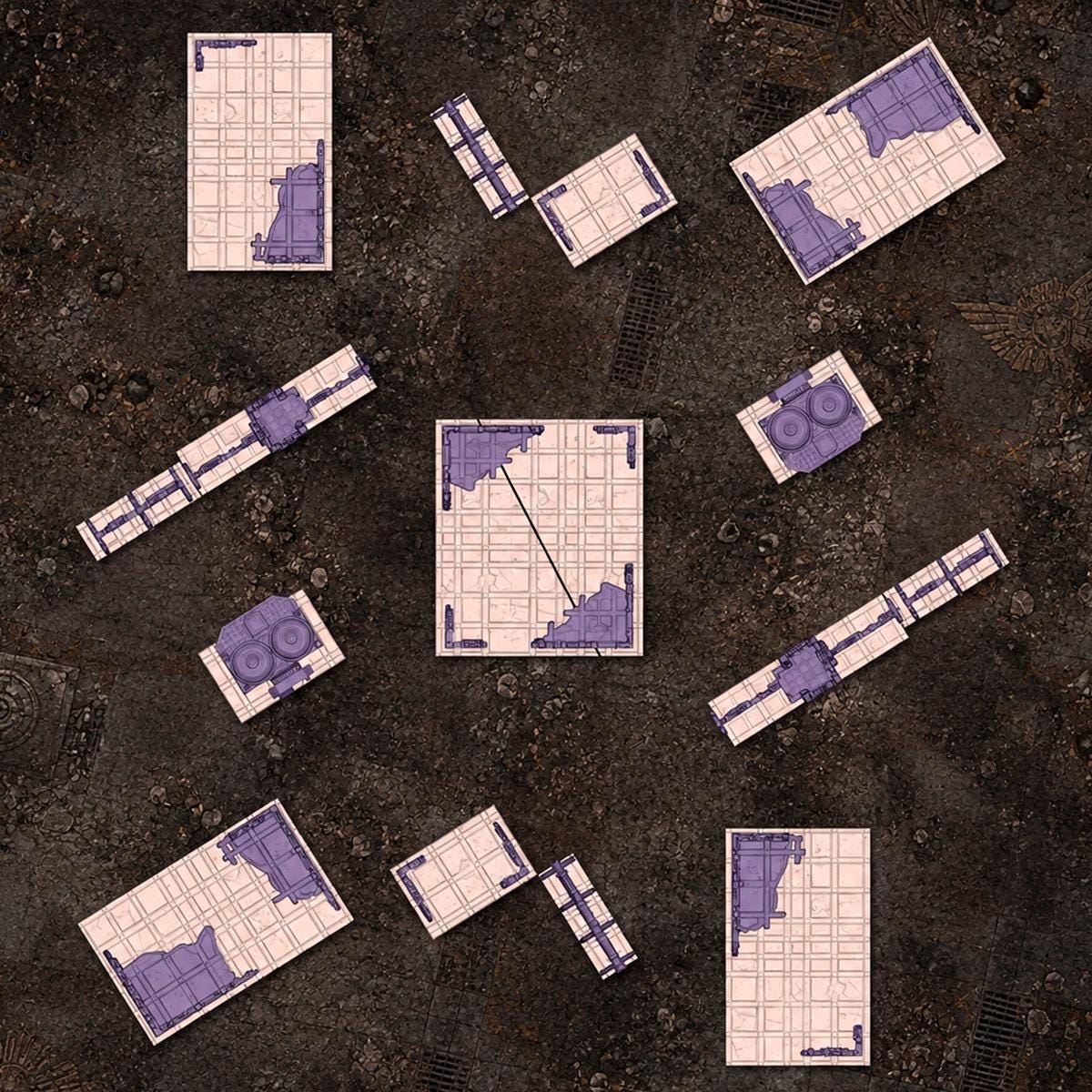 City Classic Ruins – Sci-Fi Terrain Set