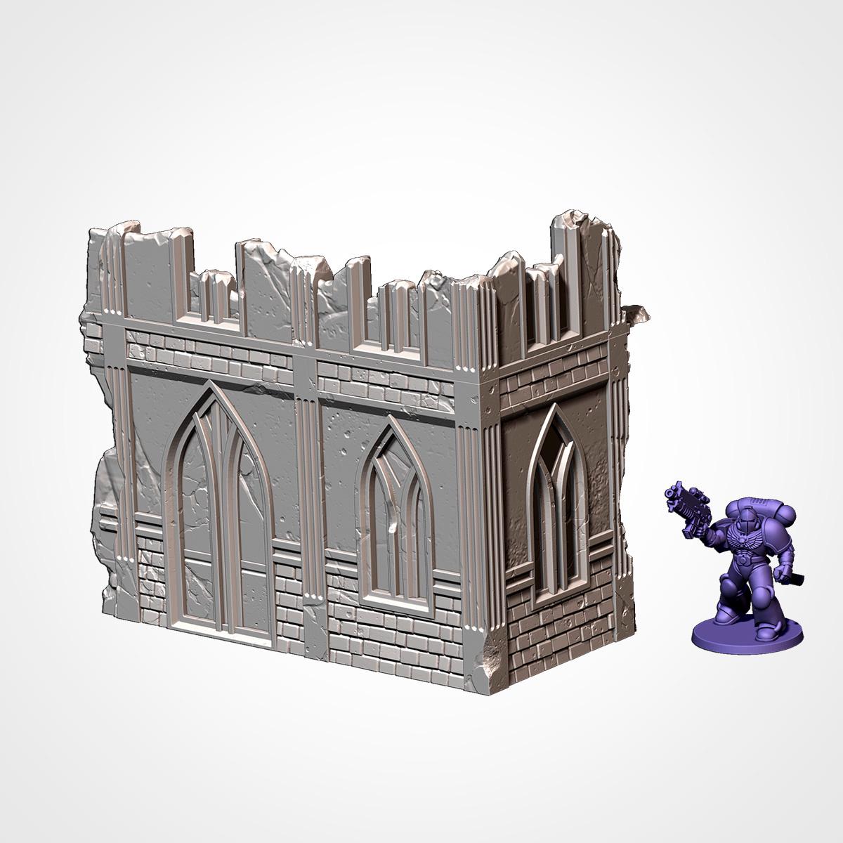 City Classic Ruins – Sci-Fi Terrain Set