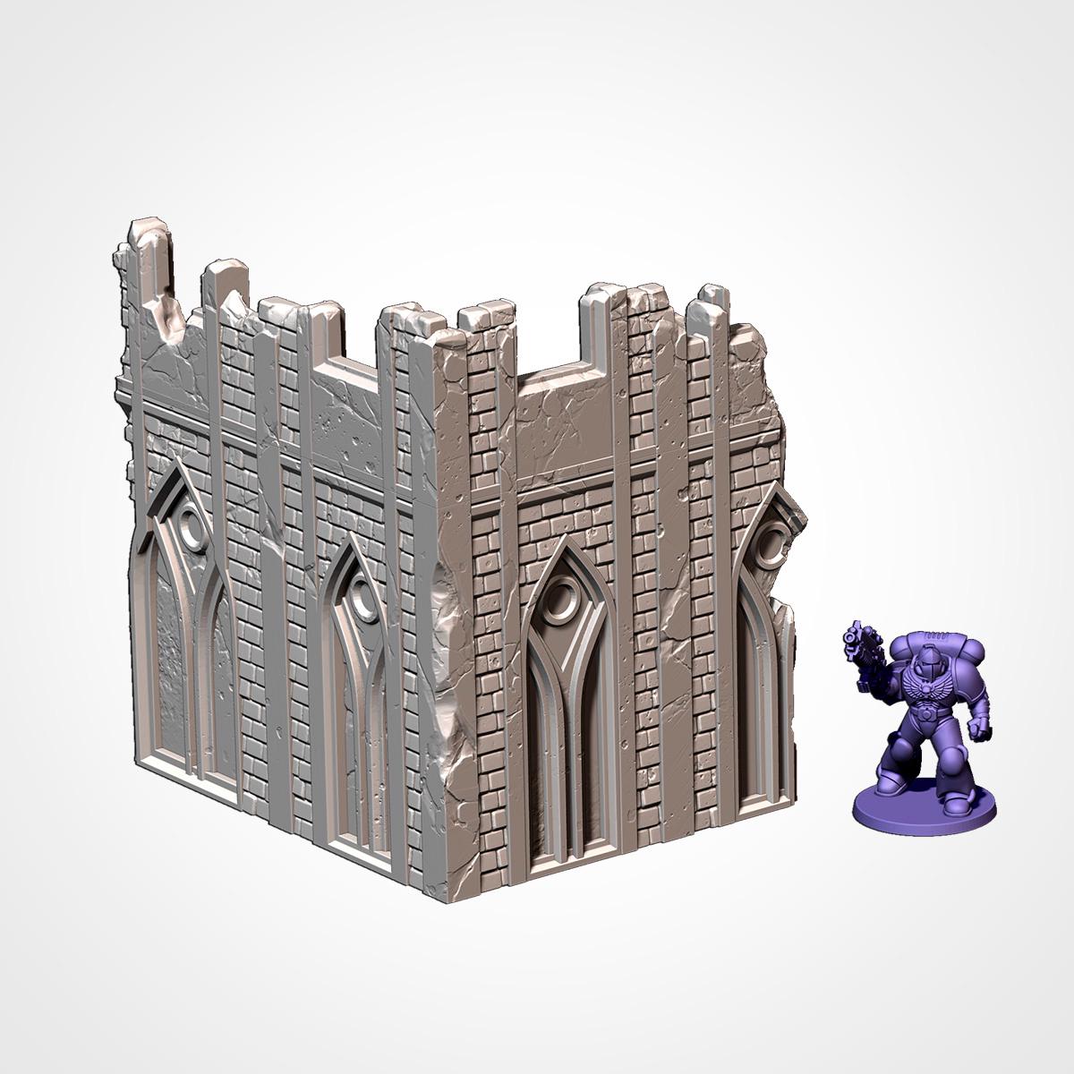 City Classic Ruins – Sci-Fi Terrain Set
