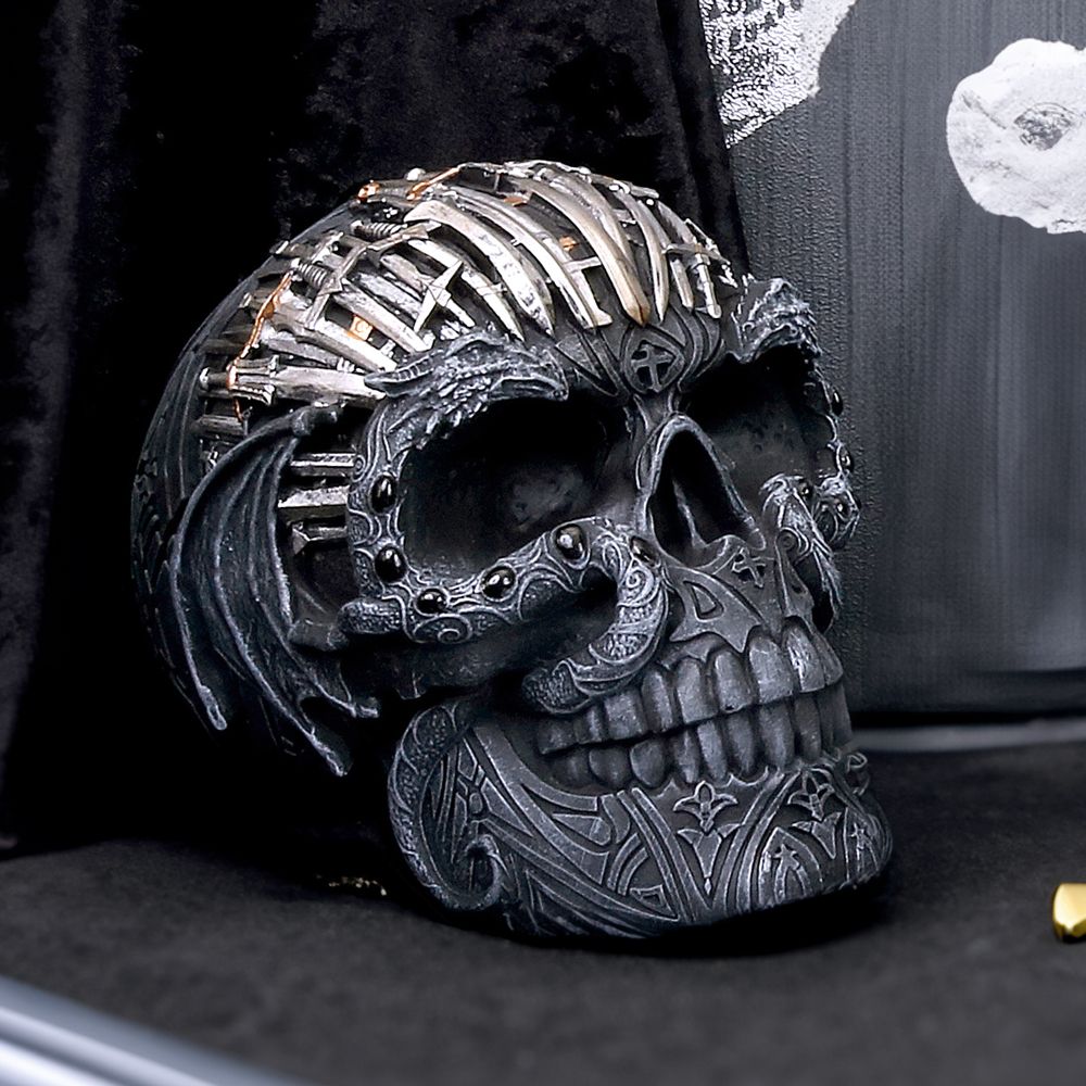 Kranie Sword Skull (18.5cm) - Fatima.Dk