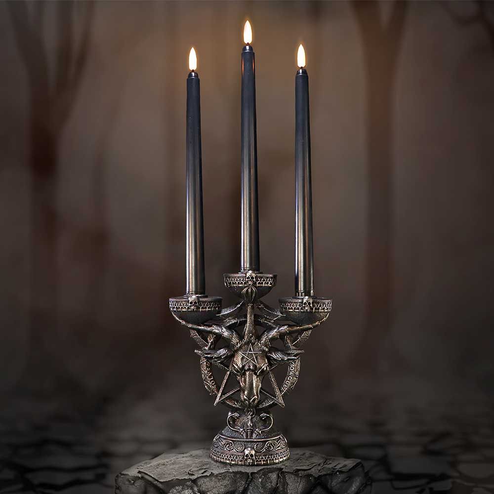 Lysestage Baphomet's Radiance Candelabra (46cm) - Fatima.Dk