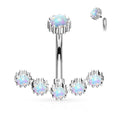 Load image into Gallery viewer, Navlepiercing opal Galore - 316L Kirurgisk Stål - Fatima.Dk
