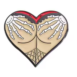 Pin Heart Butt – Skeleton Love