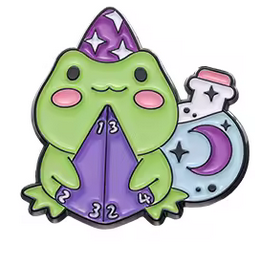 Pin Magic Frosch – D20 Zauberer
