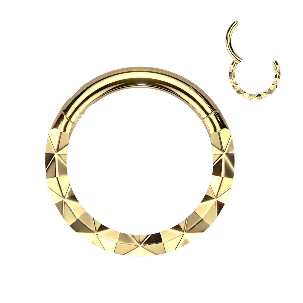 Septum Clicker Forgyldt Kirurgisk stål - Geometry - Fatima.Dk