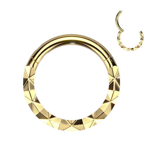 Septum Clicker Forgyldt Kirurgisk stål - Geometry - Fatima.Dk