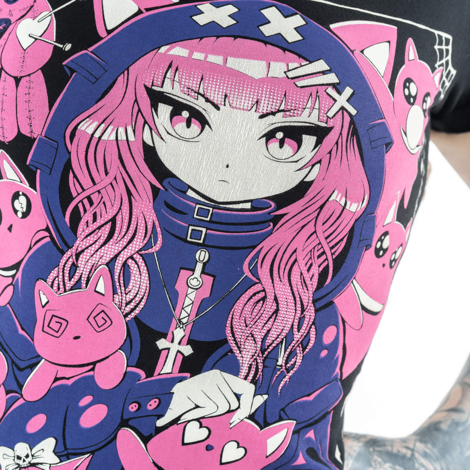 T-shirt Kitty Mayhem - Fatima.Dk
