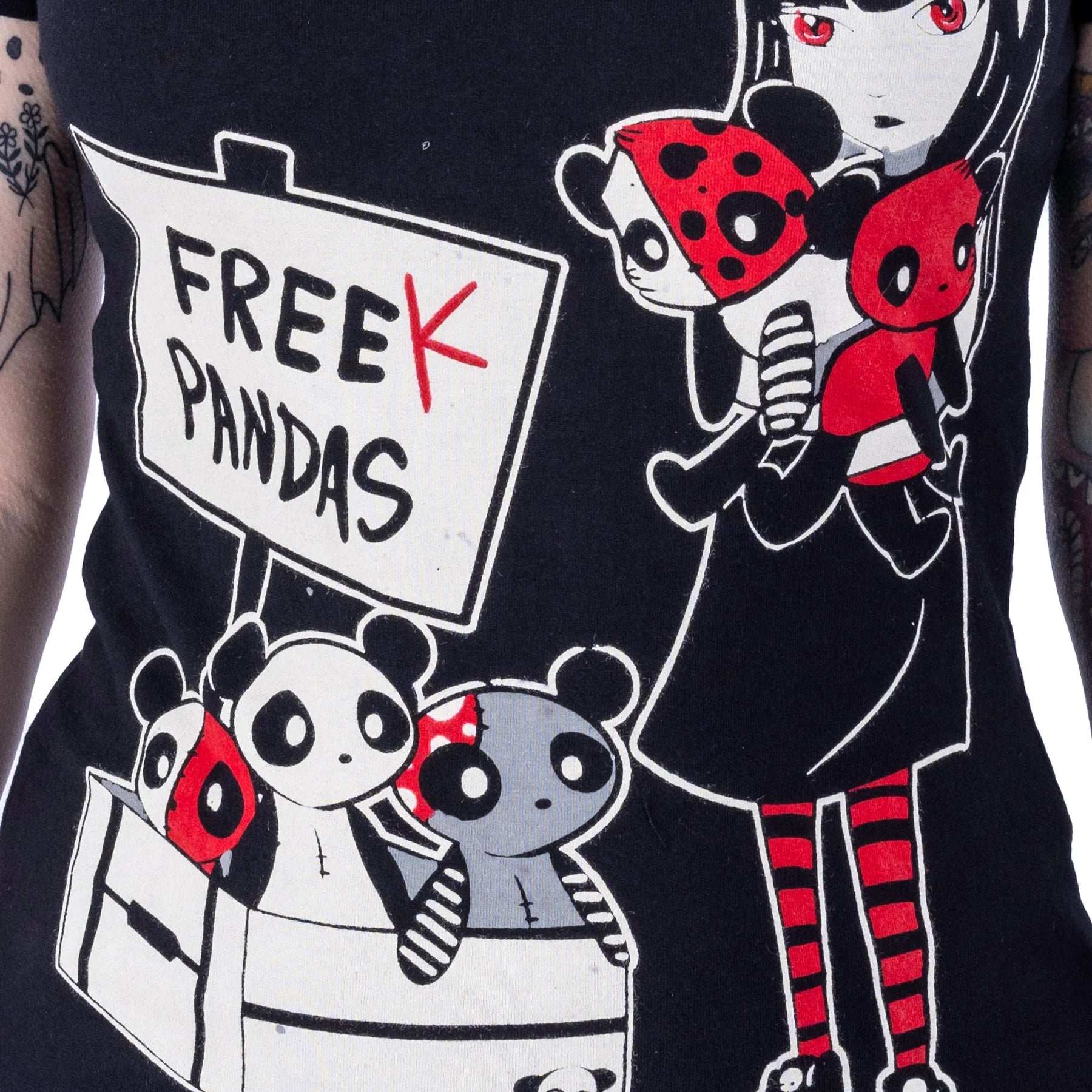 T-shirt PI Free Pandas - Fatima.Dk