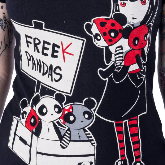 T-shirt PI Free Pandas - Fatima.Dk