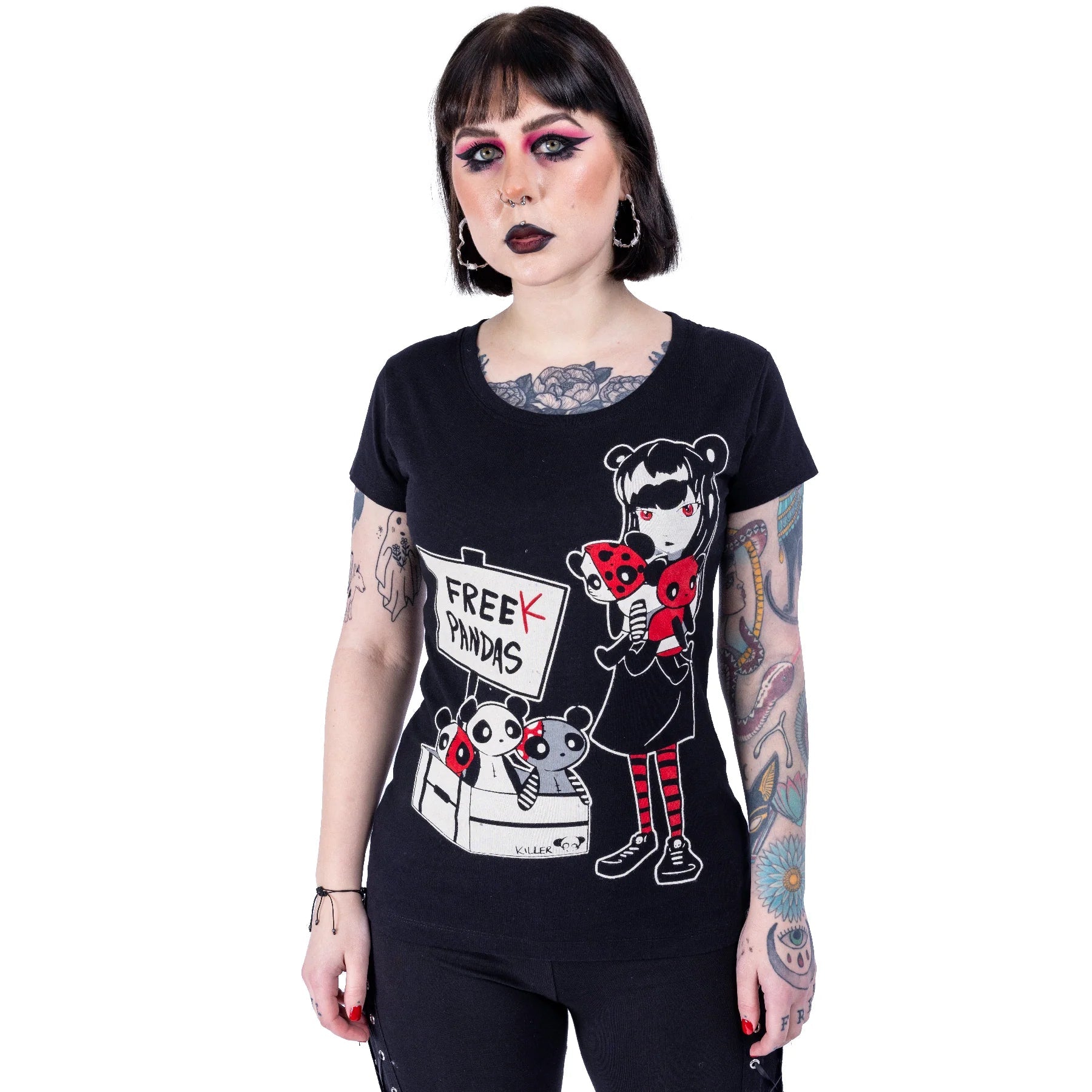 T-shirt PI Free Pandas - Fatima.Dk
