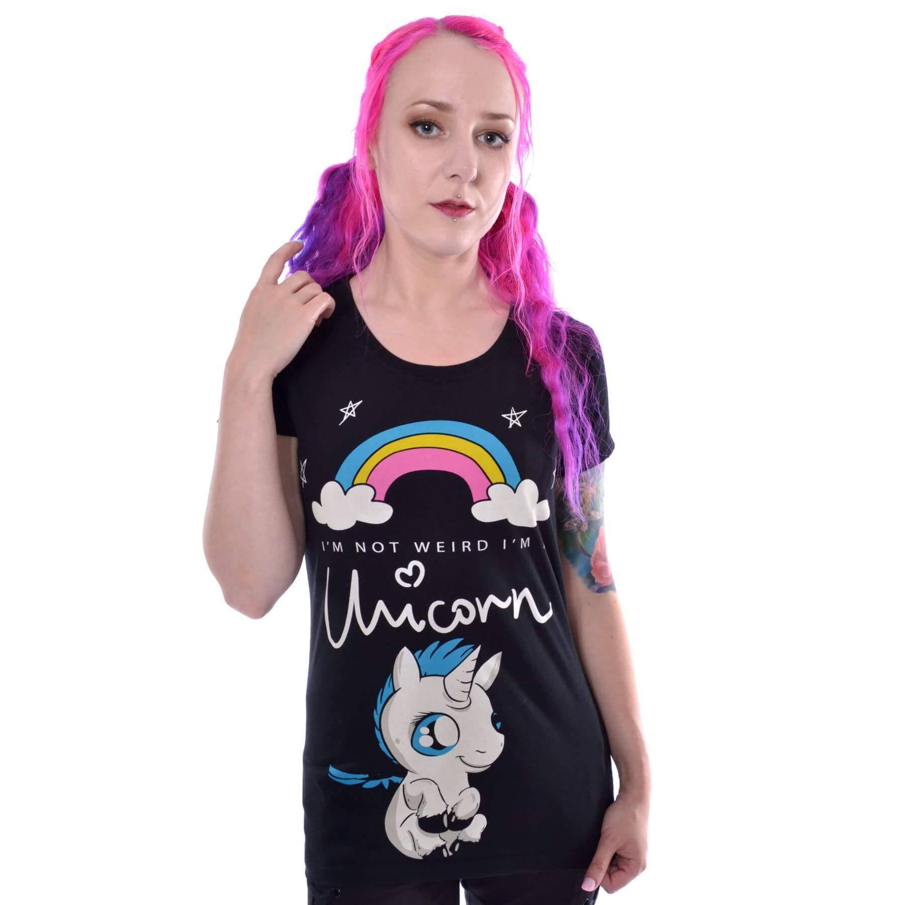T-shirt PI Unicorn - Evil clothing - Fatima.Dk