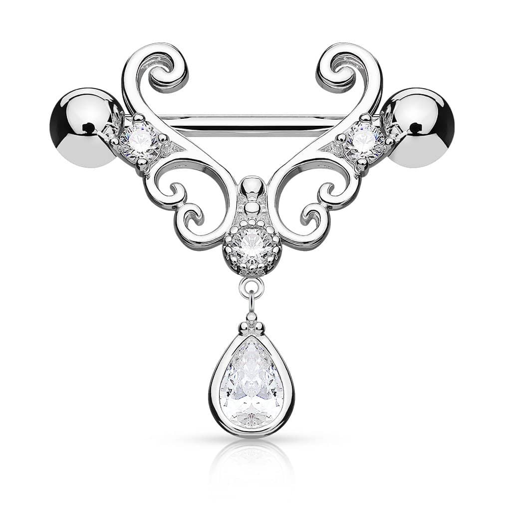 Brystpiercing Amore - 316L Kirurgisk Stål - Fatima.Dk