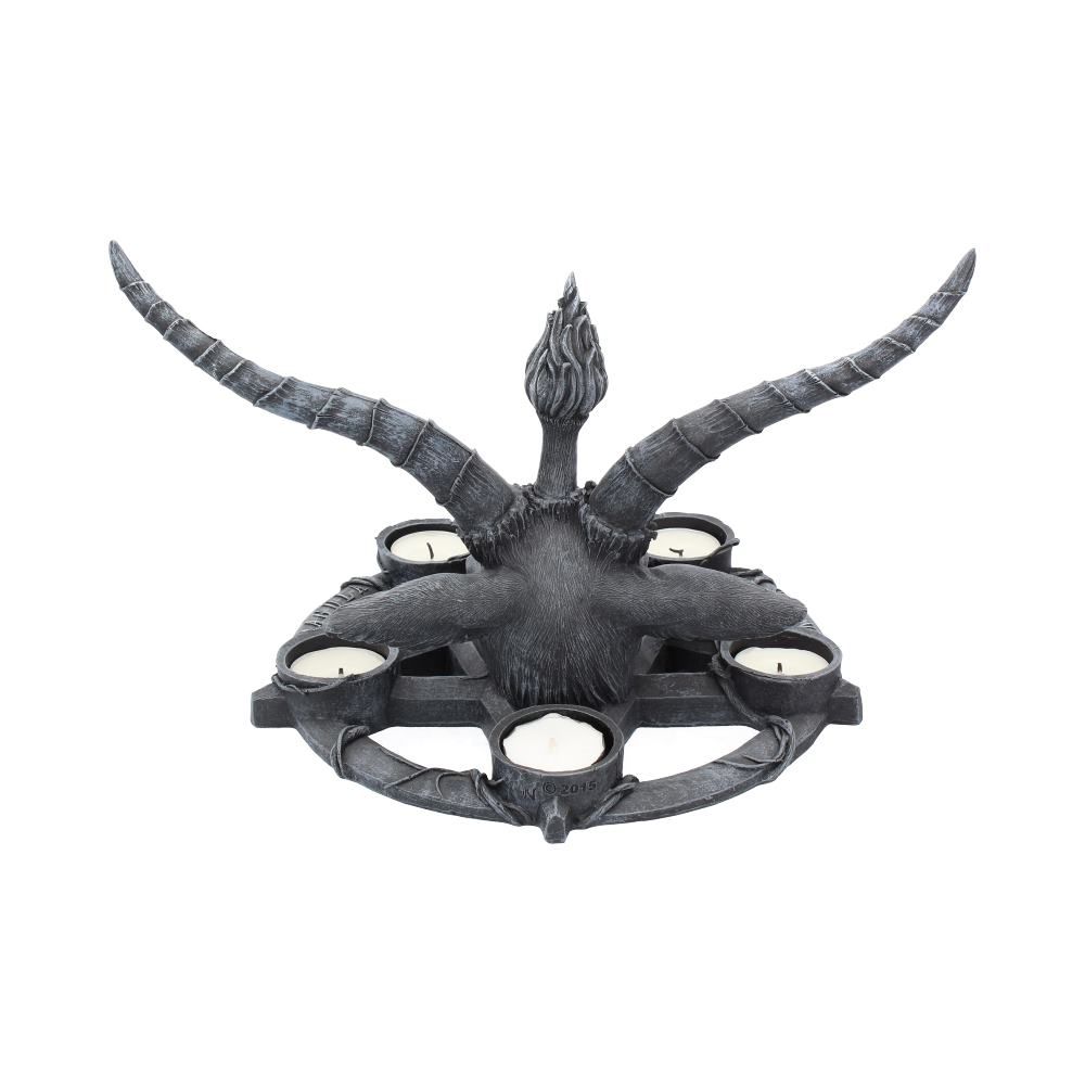 Figur Baphomet Lysestage (27,5cm) - Fatima.Dk