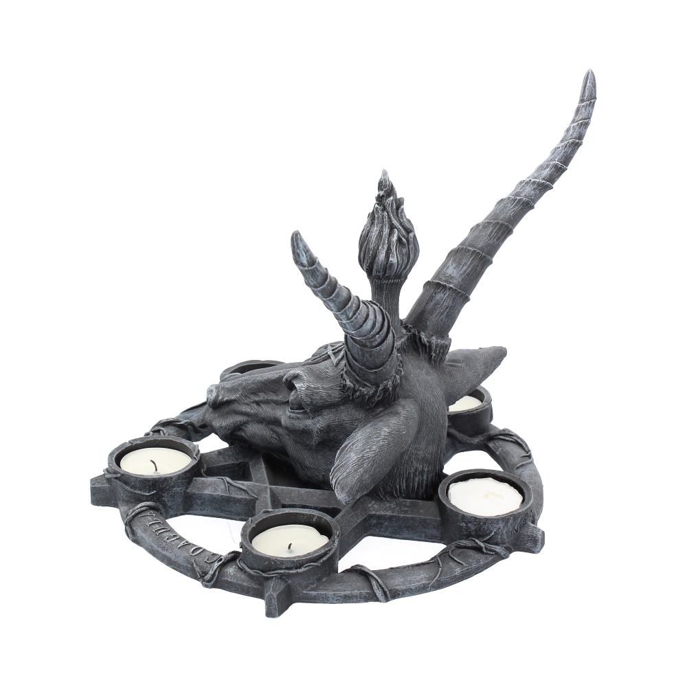 Figur Baphomet Lysestage (27,5cm) - Fatima.Dk