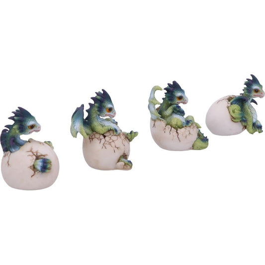 Figur Hatchlings Emergence Drager (Sæt med 4) (8cm) - Fatima.Dk