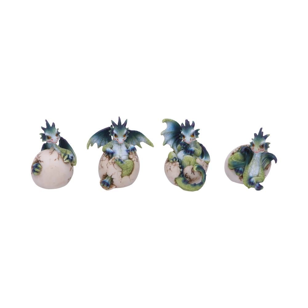 Figur Hatchlings Emergence Drager (Sæt med 4) (8cm) - Fatima.Dk