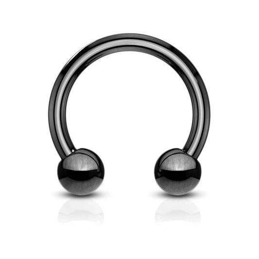 Hestesko CBR Ring BlaX - 316L Kirurgisk Stål - Fatima.Dk