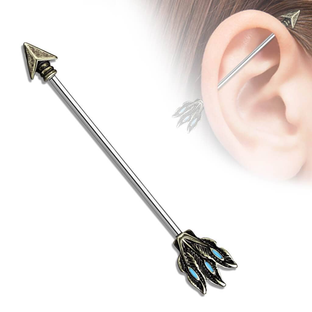Industrial Antik Arrow - 316L Kirurgisk Stål - Fatima.Dk