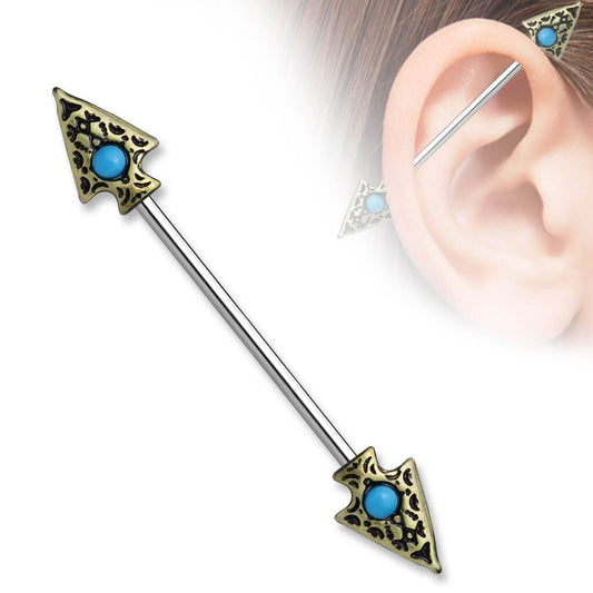 Industrial Antik Spear - 316L Kirurgisk Stål - Fatima.Dk
