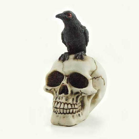 Kranie / Skull med Ravn Mini - Fatima.Dk