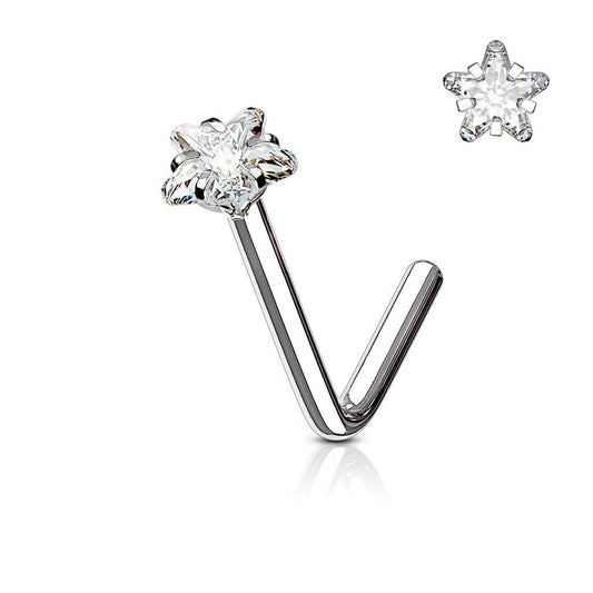 Næsefløjs Piercing Star - 316L Kirurgisk Stål - Fatima.Dk