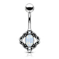 Load image into Gallery viewer, Navlepiercing Antique Romance - 316L Kirurgisk Stål - Fatima.Dk
