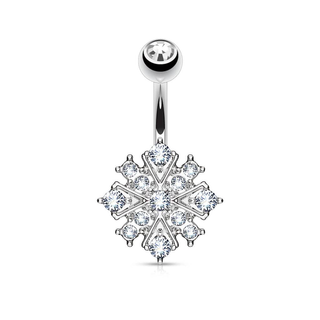 Navlepiercing Glitter Alure - 316L Kirurgisk Stål - Fatima.Dk