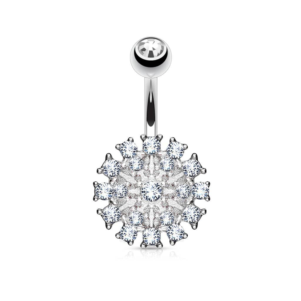 Navlepiercing Glitter Candice - 316L Kirurgisk Stål - Fatima.Dk