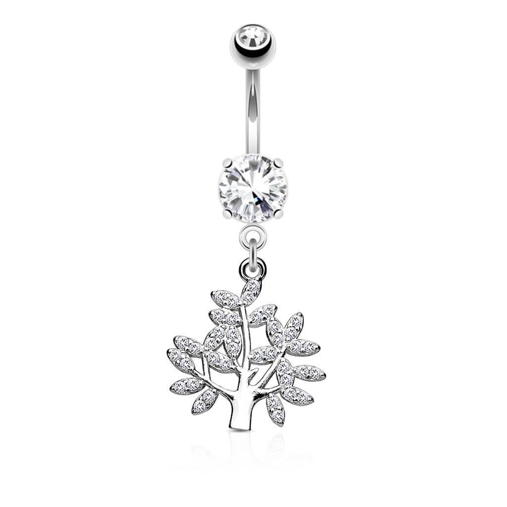 Navlepiercing Tree of Life - 316L Kirurgisk Stål - Fatima.Dk
