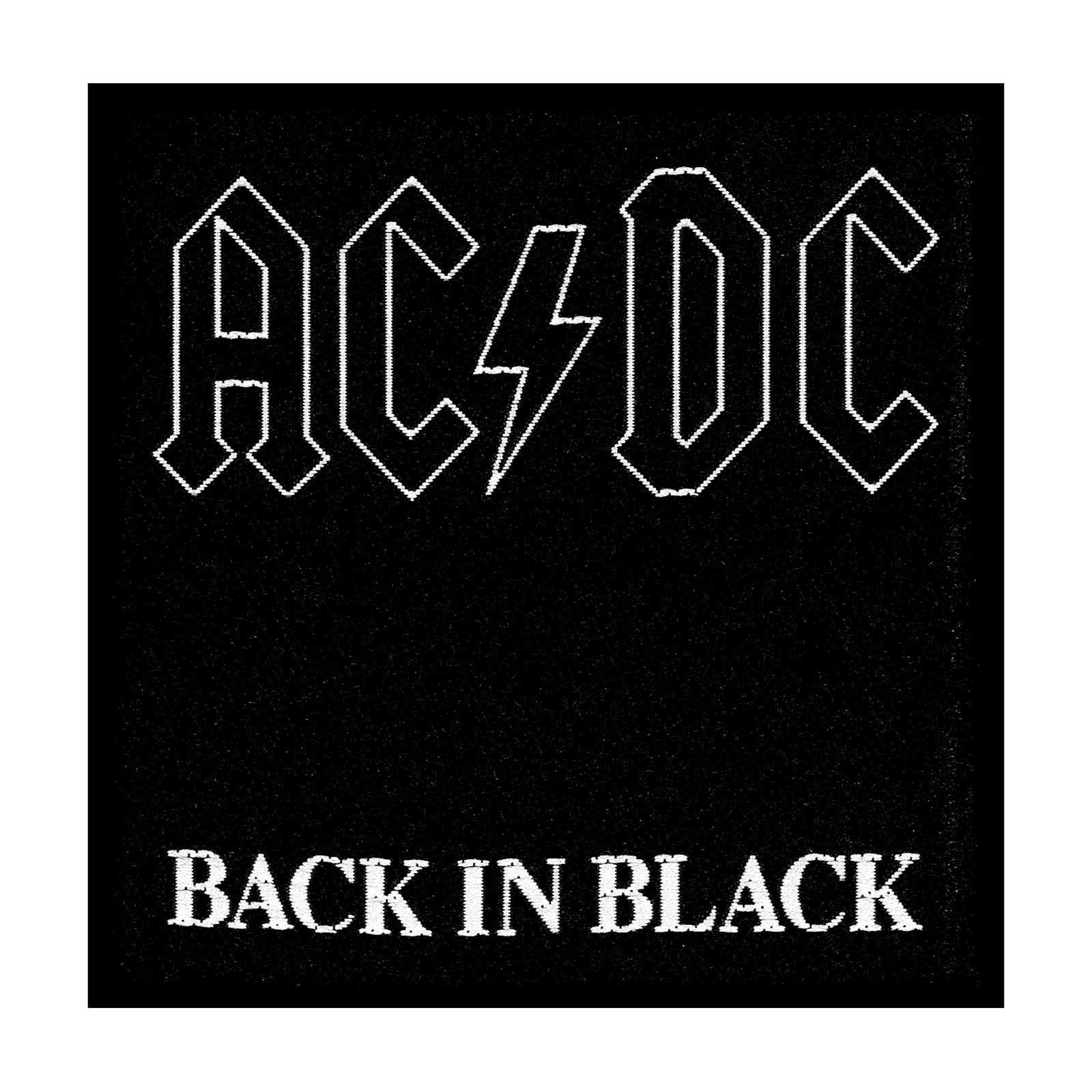 Patch AC/DC - Back in Black - Fatima.Dk