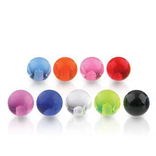 Piercingkugle Farver - Plast - Fatima.Dk