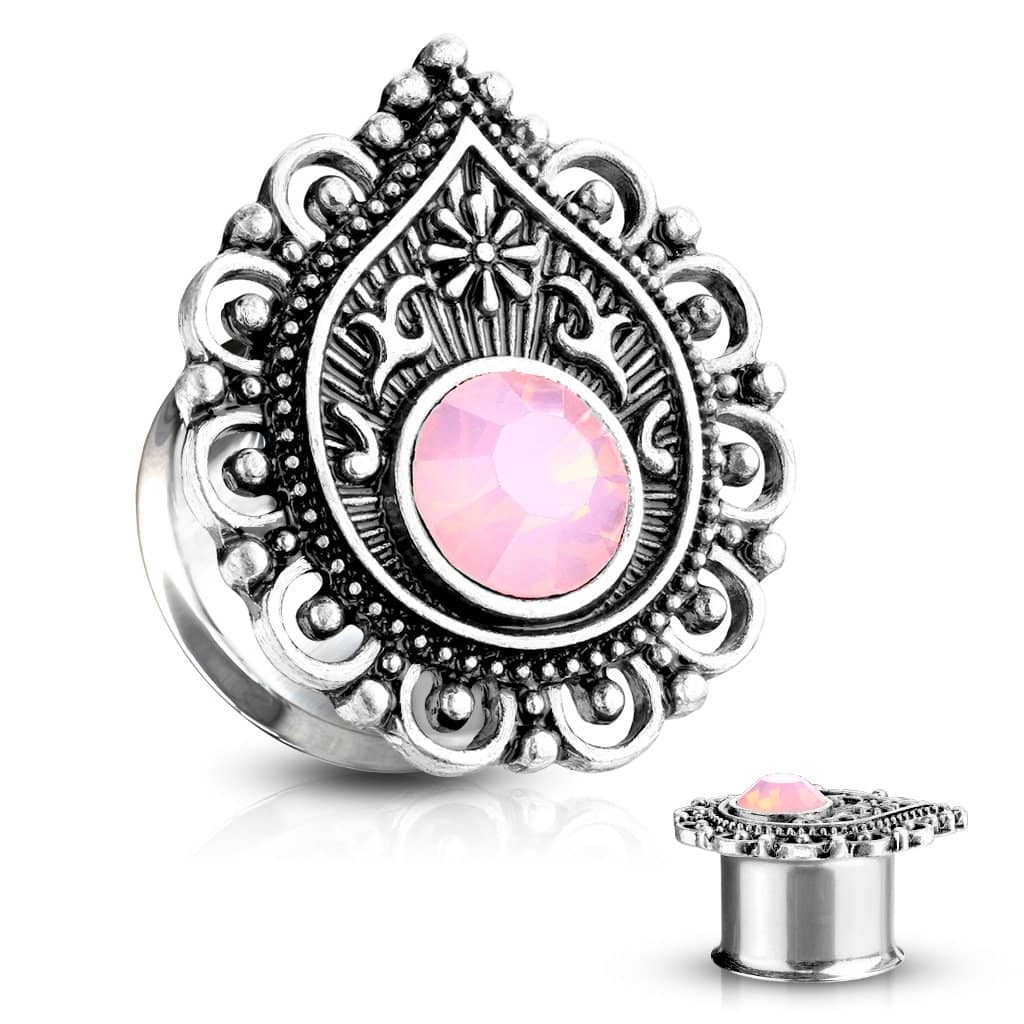 Plugs Stretch Pink Queen - 316L Kirurgisk Stål - Fatima.Dk