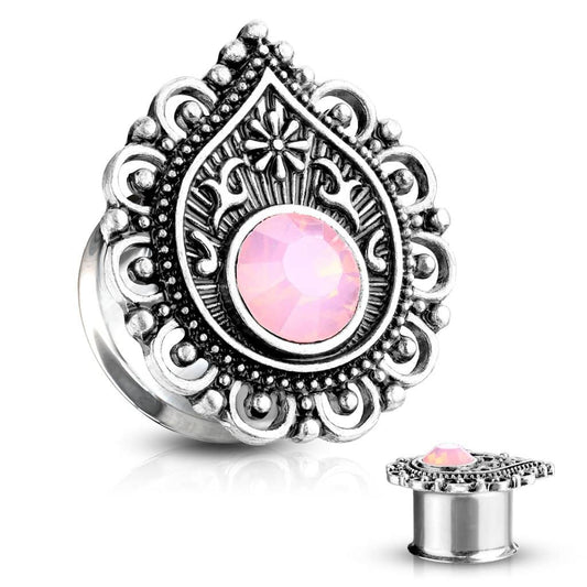 Plugs Stretch Pink Queen - 316L Kirurgisk Stål - Fatima.Dk