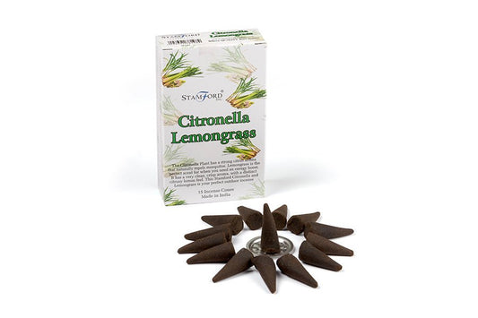 Røgelse Cones Stamford Citronella & Lemon Grass - Fatima.Dk