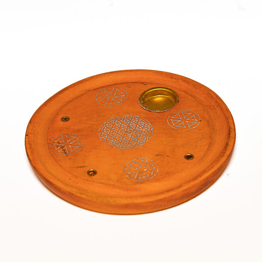Røgelsesholder Mandala Orange - Fatima.Dk
