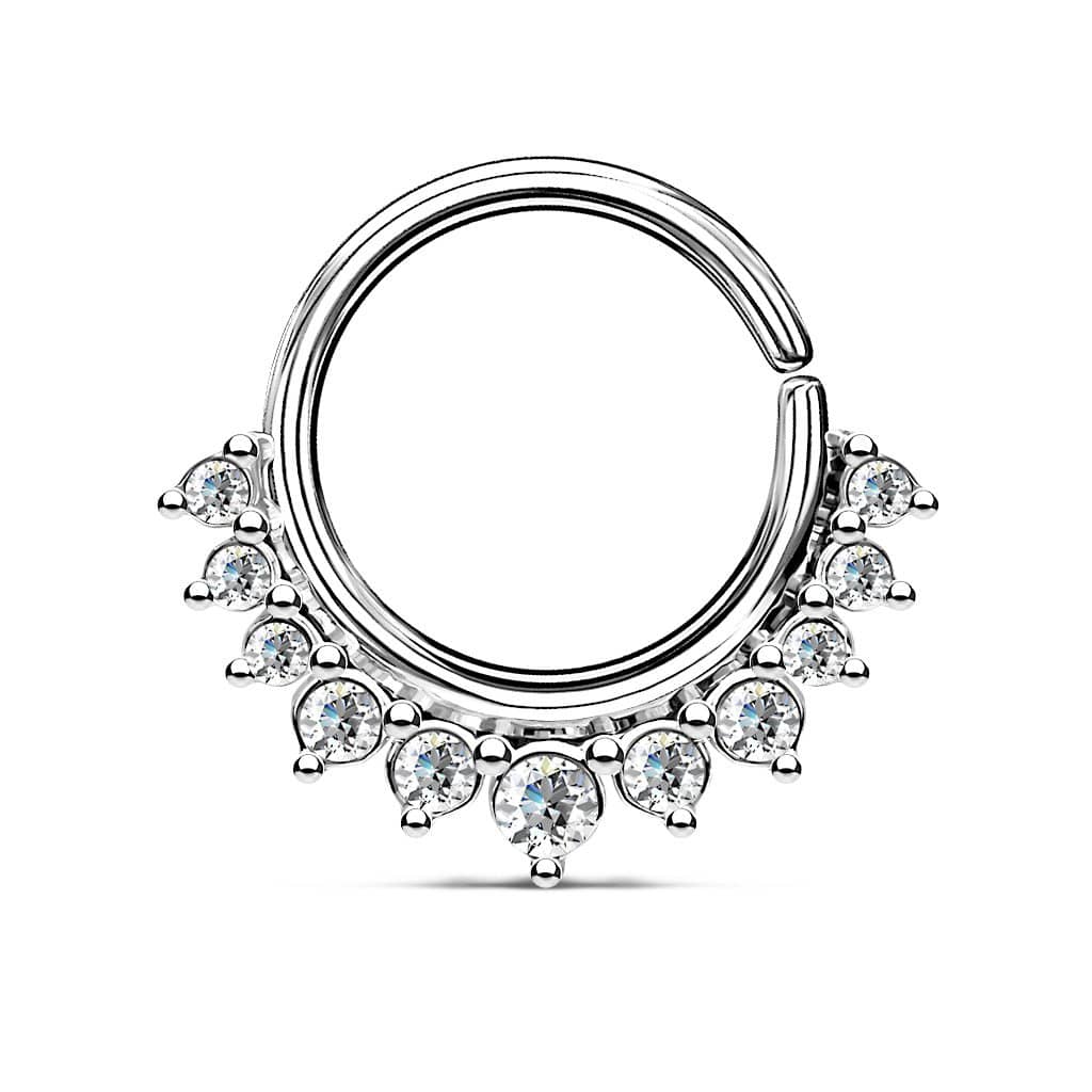 Septum Twist Kirurgisk Stål Glitter - Fatima.Dk