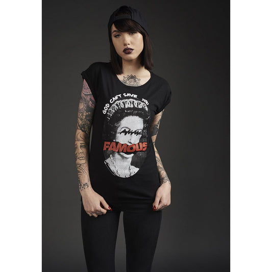 T-shirt God Can't Save You (Girly Fit) - Fatima.Dk