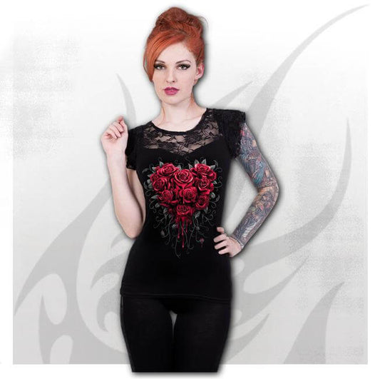 T-shirt Spiral Bleeding Heart - Fatima.Dk