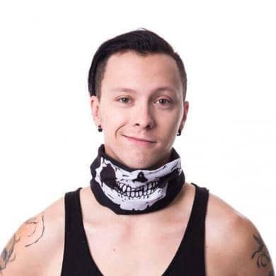 Wrap PI Bones Hvid - Fatima.Dk